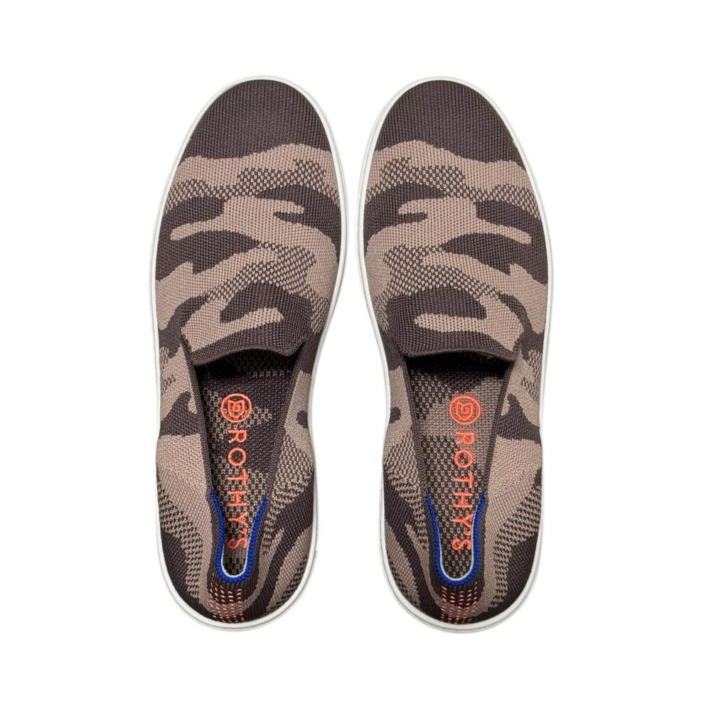 New! Rothy's Taupe Camo Slip On Sneakers (Retired Color) - Size 8.5 - Picture 4 of 8